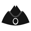 Forage cap icon, simple style