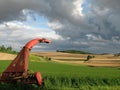 Forage harvesters for silage of grass