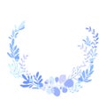Foral flowers wreath Royalty Free Stock Photo