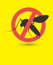 Forbid Mosquito Symbol Royalty Free Stock Photo