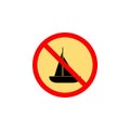 Forbidden boat icon can be used for web, logo, mobile app, UI, UX