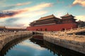 Forbidden City in Beijing ,China. Forbidden City is a palace com Royalty Free Stock Photo