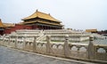 Forbidden City, Main Buildings Beijing, China Royalty Free Stock Photo