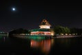 Forbidden City And Moon