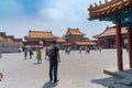 Beijing, China 07/21/2019 .Forbidden City near Tiananmen Square - the large square near the center of Beijing, Gate of Heavenly Pe