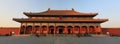 Forbidden City in sunset Royalty Free Stock Photo