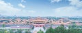 The Forbidden City under blue sky in Beijing Royalty Free Stock Photo