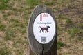 Forbidden For Dogs Sign At The Oosterpark The Netherlands 8-9-2022