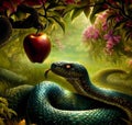 Forbidden fruit in the Garden of Eden Royalty Free Stock Photo