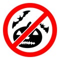 Forbidden Halloween Vector Icon Illustration Royalty Free Stock Photo