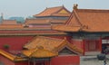 The Forbidden City Roofs, Beijing China Royalty Free Stock Photo