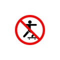 Forbidden scooters icon can be used for web, logo, mobile app, UI UX