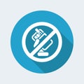 Forbidden smoke icon Royalty Free Stock Photo