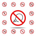 Forbidden spit icon. set can be used for web, logo, mobile app, UI, UX
