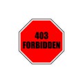 403 Forbidden Sign