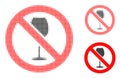 Forbidden Wine Halftone Dotted Icon Royalty Free Stock Photo