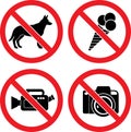 Forbidding Vector Signs