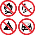 Forbidding Vector Signs