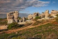 Forcalquier, Provence, France: Rochers des Mourres, strange geological formation Royalty Free Stock Photo