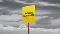 Force Majeure in a clouds concept Royalty Free Stock Photo