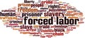 Forced labor word cloud