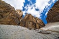 Forcella pordoi climb on Piz BoÃÂ¨, Sellaronda UNESCO Dolomite, Trentino