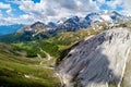 Forcola of Livigno CH, Aerial view Royalty Free Stock Photo
