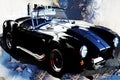 ford ac cobra 427 vintage sports car Royalty Free Stock Photo