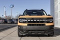 Ford Bronco display. Broncos come in a base model or Ford has up to 200 accessories for street and off-road use