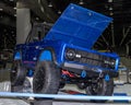 A 1973 Ford Bronco restoration, at Detroit Autorama