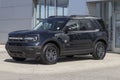 Ford Bronco Sport display at a dealership. Broncos can be ordered in a base model or Ford has up to 200 off-road accessories