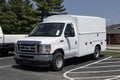 Ford E-350 Cutaway with Knapheide KUV Cargo area. The Ford E350 comes standard with a 7.3L V8 Premium Engine