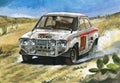 Ford Escort Mk1 1970 London to Mexico Rally Royalty Free Stock Photo