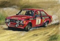 Ford Escort MkII RS1800 Rally Cossack Royalty Free Stock Photo