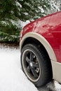 Ford Expedition in the snow Royalty Free Stock Photo