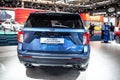 Ford Explorer Plug In Hybrid SUV at Brussels Motor Show, U625, Sixth generation, car produced by Ford Motor Company Royalty Free Stock Photo