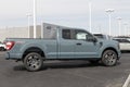 Ford F-150 display at a dealership. The Ford F150 is available in XL, XLT, Lariat, King Ranch, Platinum, and Limited models