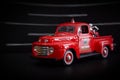 1948 Ford F-1 Pickup Truck  Harley Davidson Fire Truck and 1936 El Knucklehead Motorcycle - 1-24 Scale Diecast Model Toy Car Royalty Free Stock Photo