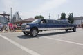 Ford F350 Stretch Limo at Parade Royalty Free Stock Photo
