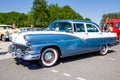 1956 Ford Fairlane Town classic car on the parking lot during the Rock Around The Jukebox event. Rosmalen, The Netherlands - May 8 Royalty Free Stock Photo