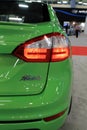 Ford fiesta rear lamp lit Royalty Free Stock Photo