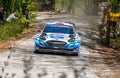 Ford Fiesta WRC race car at Rally Croatia Royalty Free Stock Photo