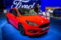 Ford Focus car at the Brussels Expo Autosalon motor show. Belgium - January 12, 2016 Royalty Free Stock Photo