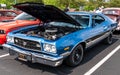 A Ford Gran Torino coupe on display at a car show in Pittsburgh, Pennsylvania, USA Royalty Free Stock Photo