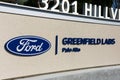 Ford Greenfield Labs sign at research institute campus of Ford Motor Company in Silicon Valley
