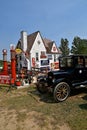 Ford Model T at a filling station