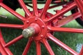 Ford model T touring 1909 wheel painted wood spoke Royalty Free Stock Photo