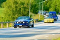 Ford mustang gt blue 2006 Royalty Free Stock Photo