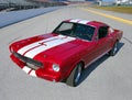 1966 Ford Mustang GT350 on race track Royalty Free Stock Photo