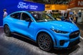 Ford Mustang Mach-E GT electric SUV car showcased at the IAA Mobility 2021 motor show in Munich, Germany - September 6, 2021